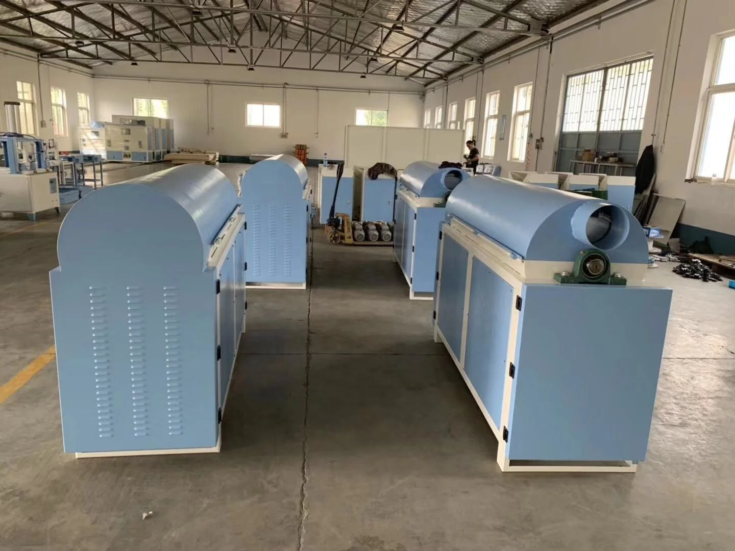 China Automatic Cotton Ball Polyester Fiber Carding Opener Pillow Stuffing Make Fill Production Machine