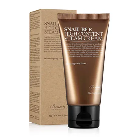 BENTON snail bee high content steam cream 50g