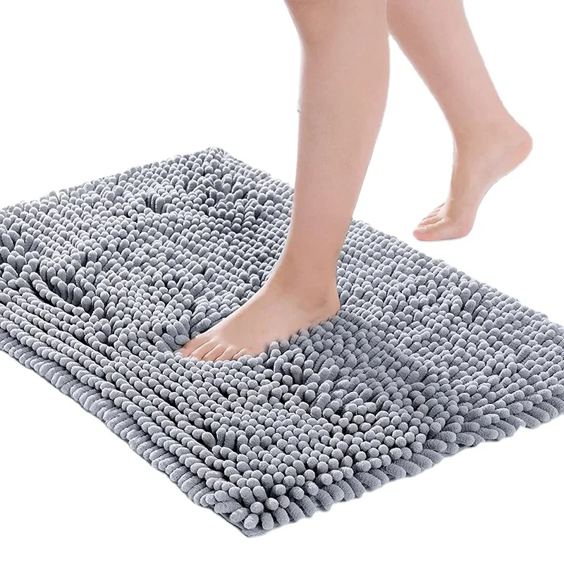 Floor Anti-Slip Bathroom Mat Set With Shower Curtain Bath Mat Set For Hotel And Home Textile