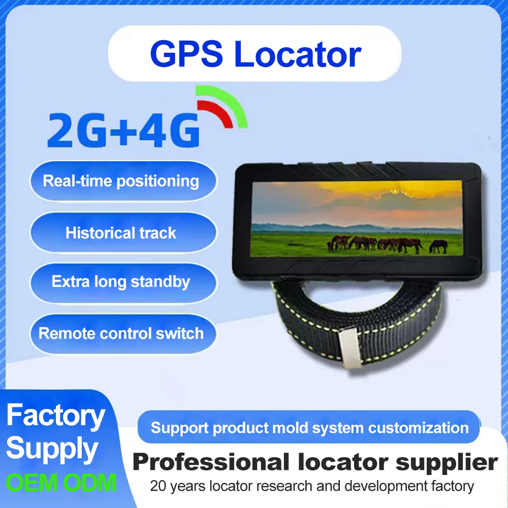 Solar Panel Pet Animal Gps Tracker positioning tracker livestock gps animal cattle eartag horse and sheep GPS tracker
