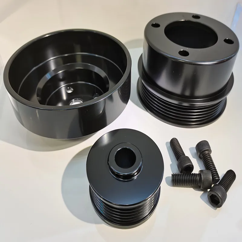 High quality CNC turning Billet Aluminum Block Water Pump Pulley for Short Water Pump Bille