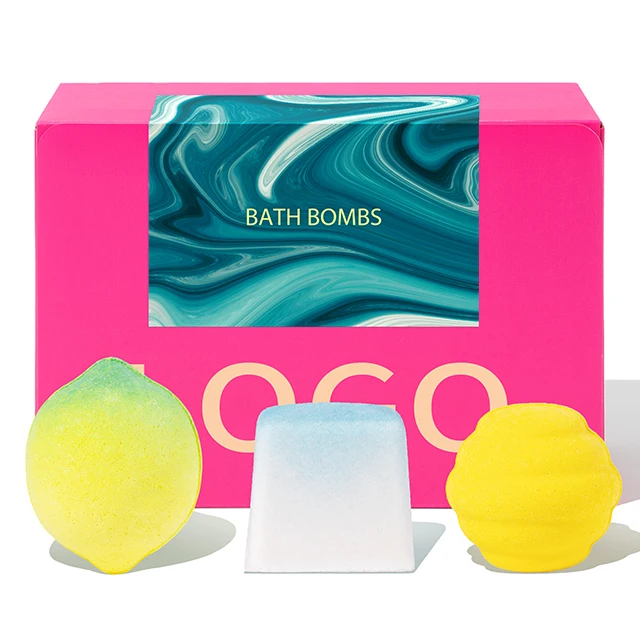 Professional Manufacture Natural Organic Citric Acid Lemon Bath Bombs Sets
