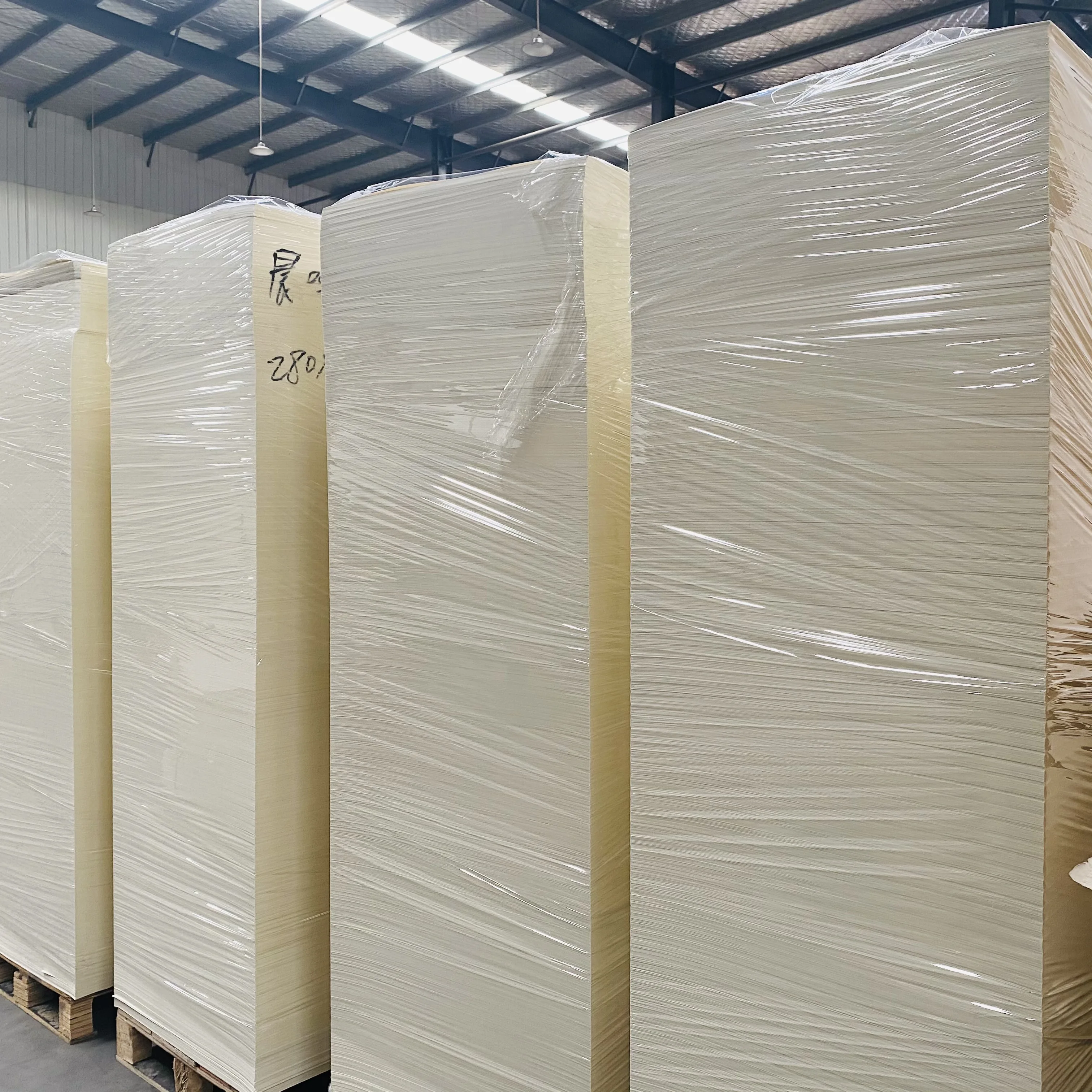 Manufacture for 100% virgin wooden pulp pe coated paper in sheet paper cup board