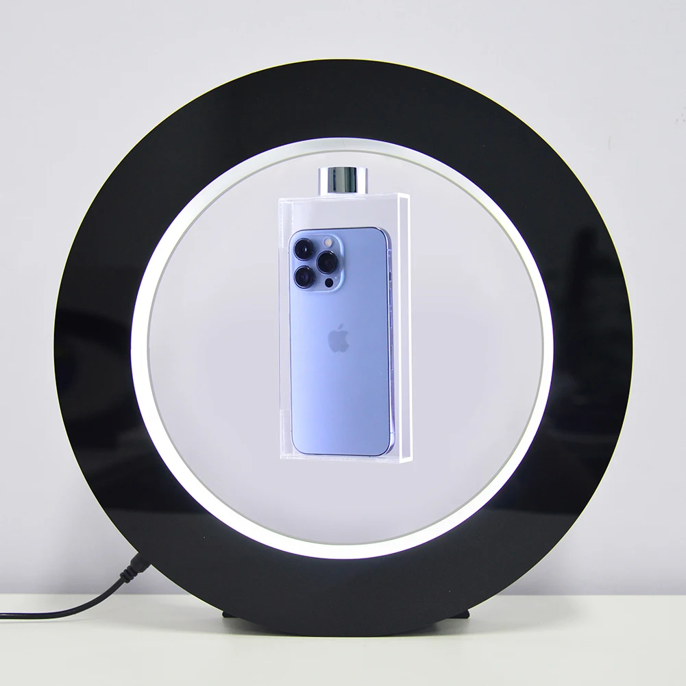 2023Popular White Sport Shoe with Magnetic Floating Function as Business Advertisement