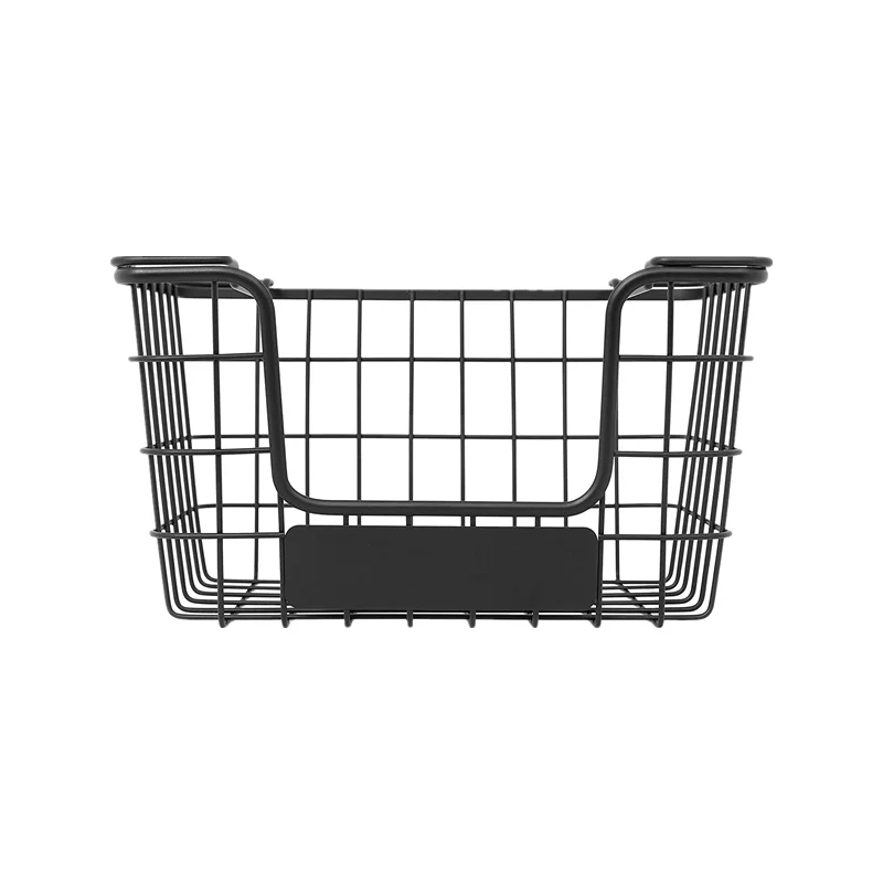 Under Shelf Hanging Muti Kitchen Corner Acbinet Organizer Wire Basket With Wheel