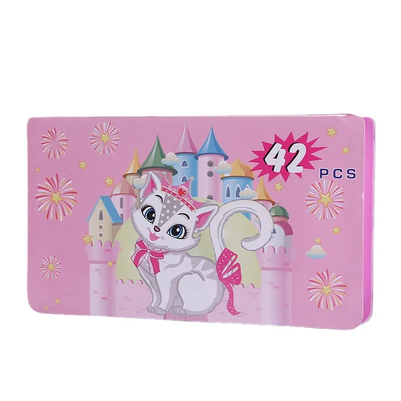 Children Art Coloring Painting Set Plastic Box 42pcs Art Professional Painting Set weibo kids art set kawaii