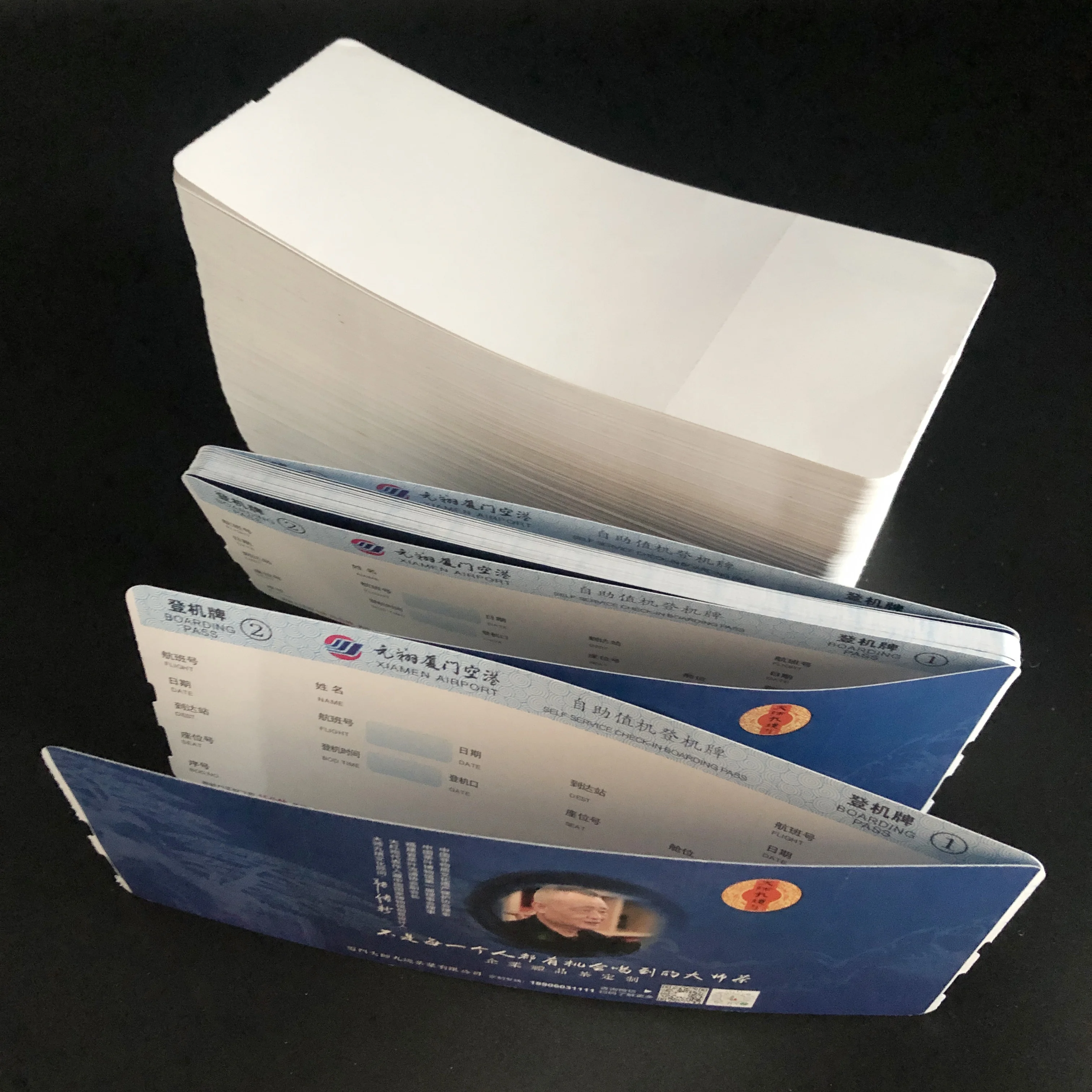 booking  cheap  flight ticket airline thermal paper boarding pass air craft tickets