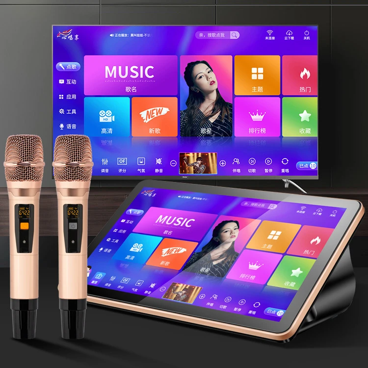KTV 19inch touch screen Karaoke Player Wifi professional karaoke machine with songs portable karaoke machine