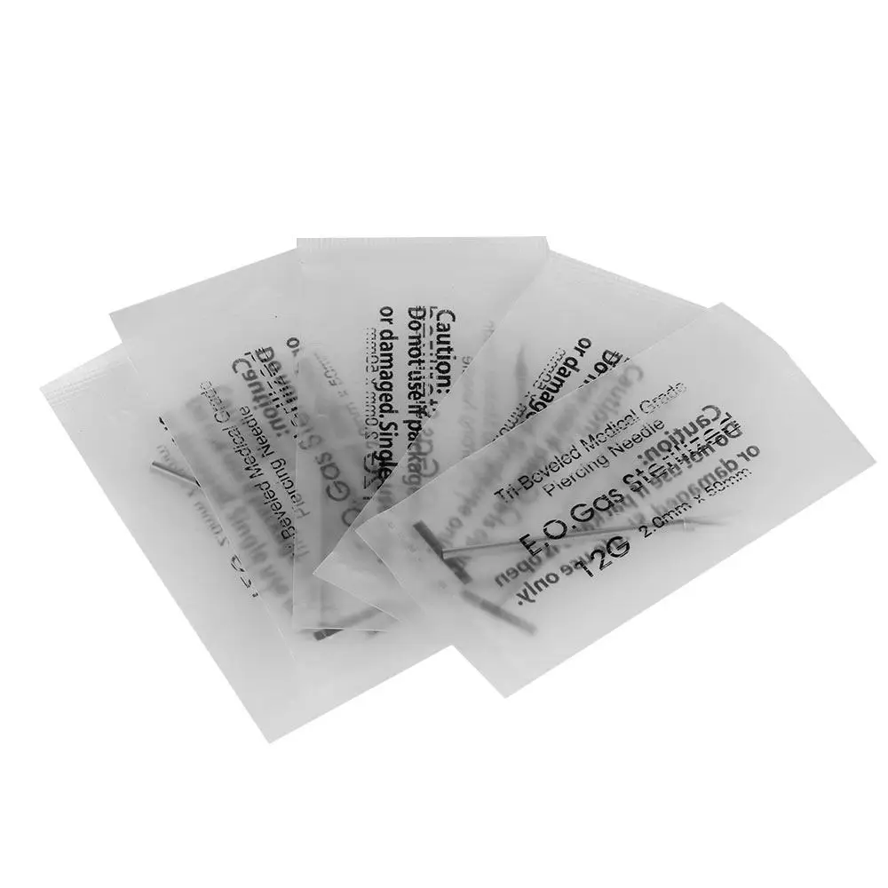 Professional Wholesale Disposable Tattoo Piercing Needle Mixed Body Piercing Needles Stainless Steel