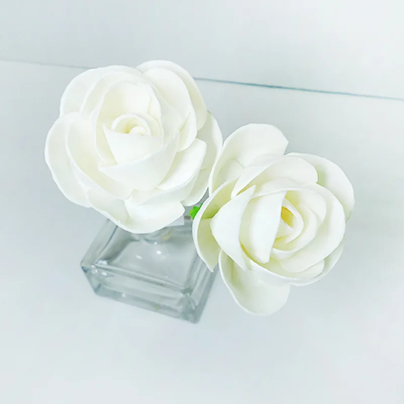 Accept Custom Handmade Bouquet Aromatherapy Dry Flower Set Natural Sola Wooden Rose Diffuser Flower