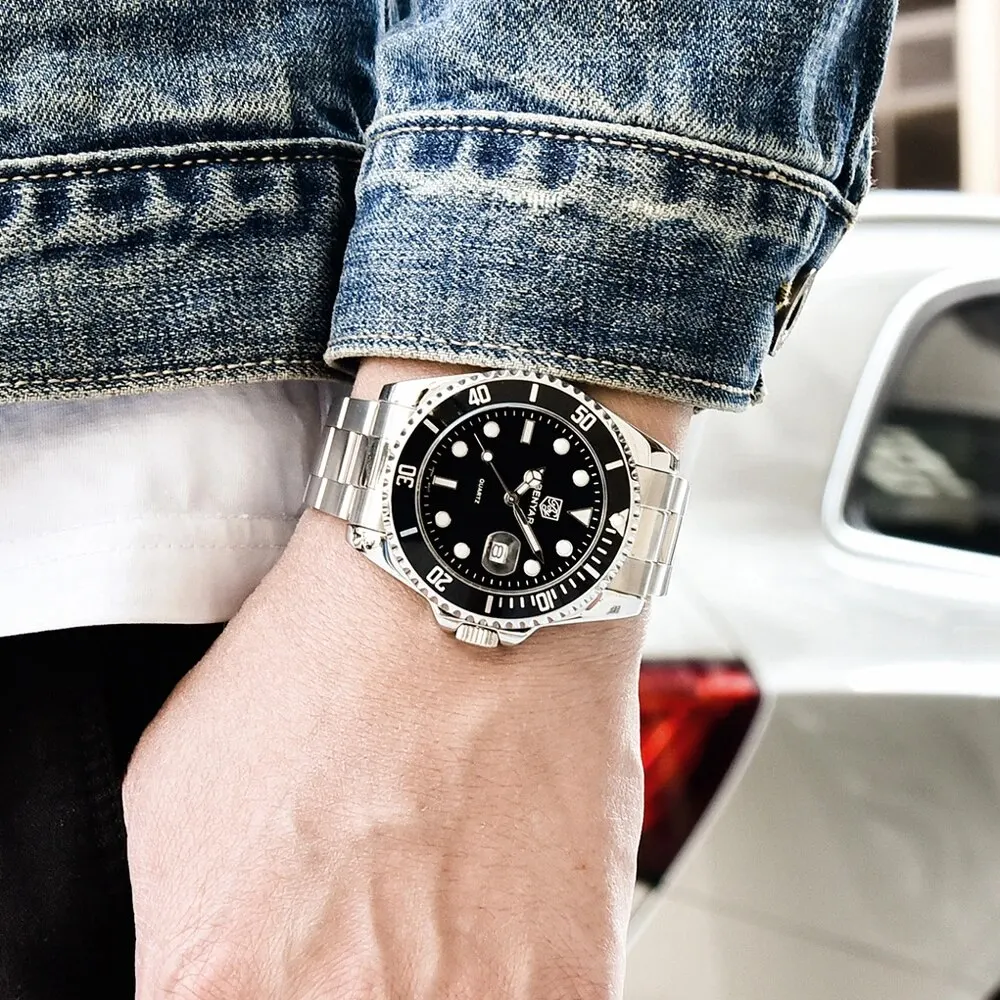 BENYAR 5161 2024 New Top Brand Luxury Miyota 2115 Quartz Chronograph Watch for Men Sport Casual Waterproof Relogio Masculino