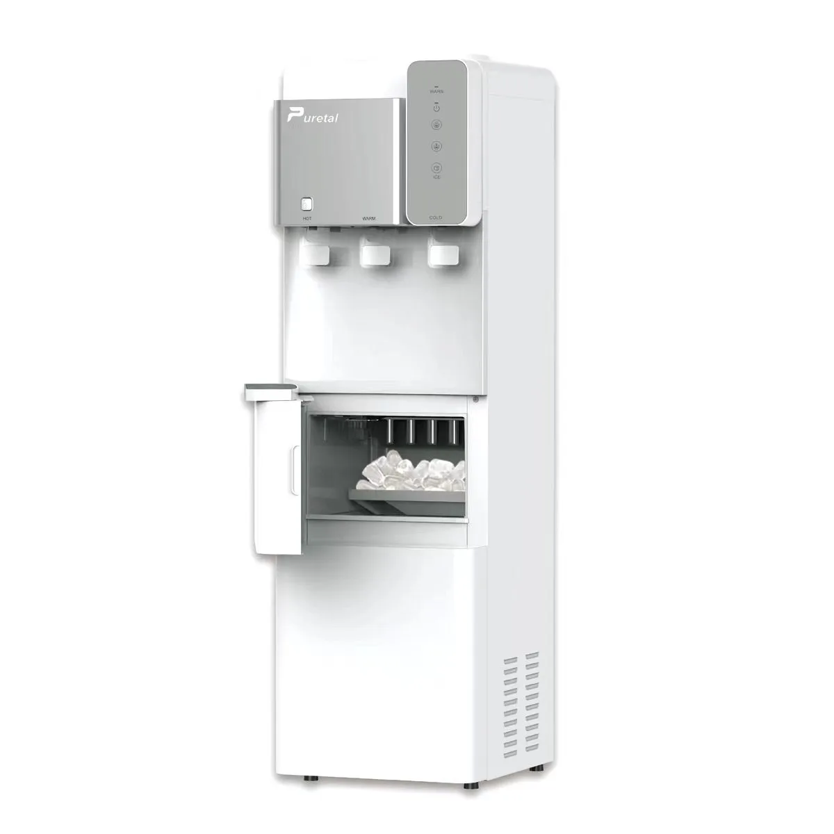 Electric Freestanding Ice Maker and Water Dispenser New Household Hotel RV Top Loading Bottle Hot Warm Cold Water Options