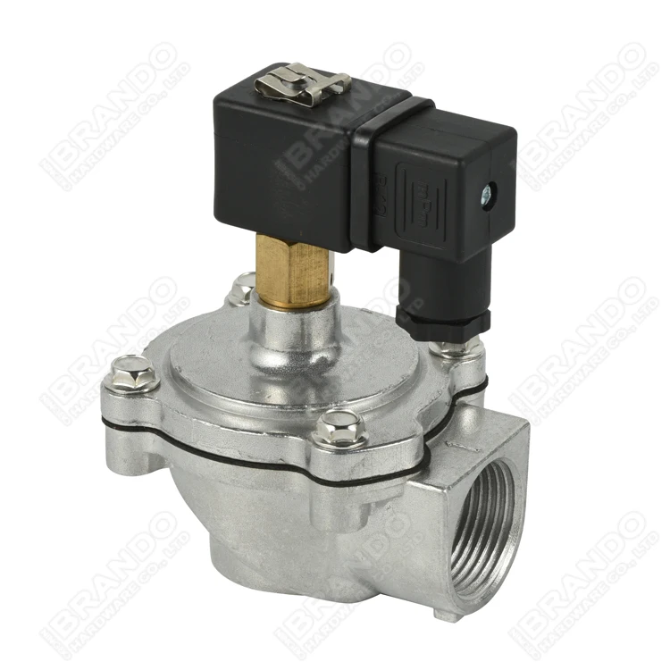 VNP208 1' Threaded 200 Series Right Angle Diaphragm Pulse Jet Solenoid Valve For Dust Collector Bag Filter Baghouse 24V 220V