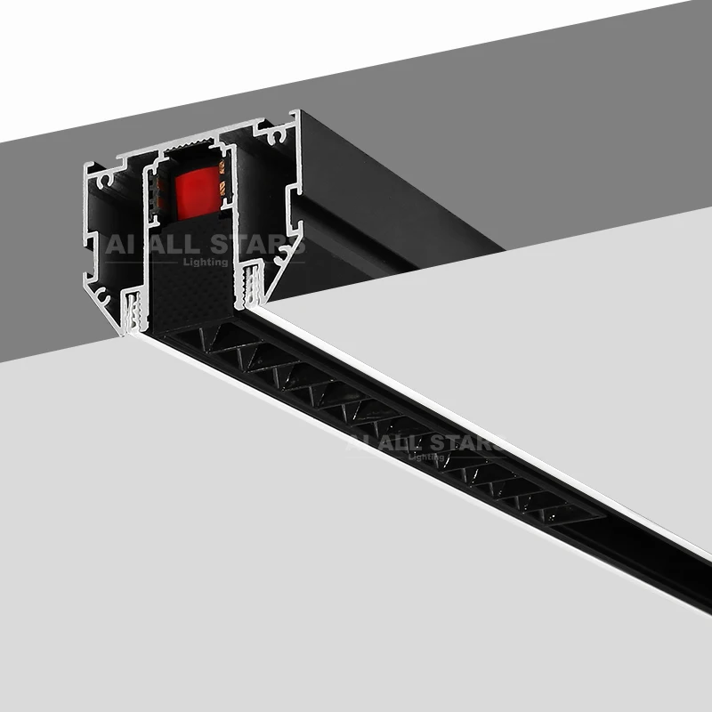 New Design LED Aluminum Profile Magnetic Track Lighting Track System Rail Track For Descor Stretch Ceiling Fabric