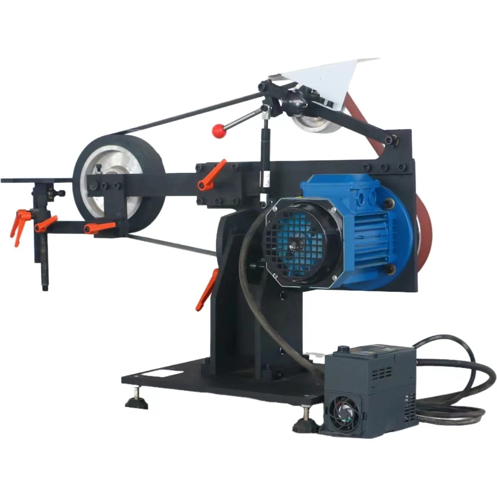 Vertical and horizontal dual-purpose sanding belt machine, industrial grade, multiple sets of grinding wheels,