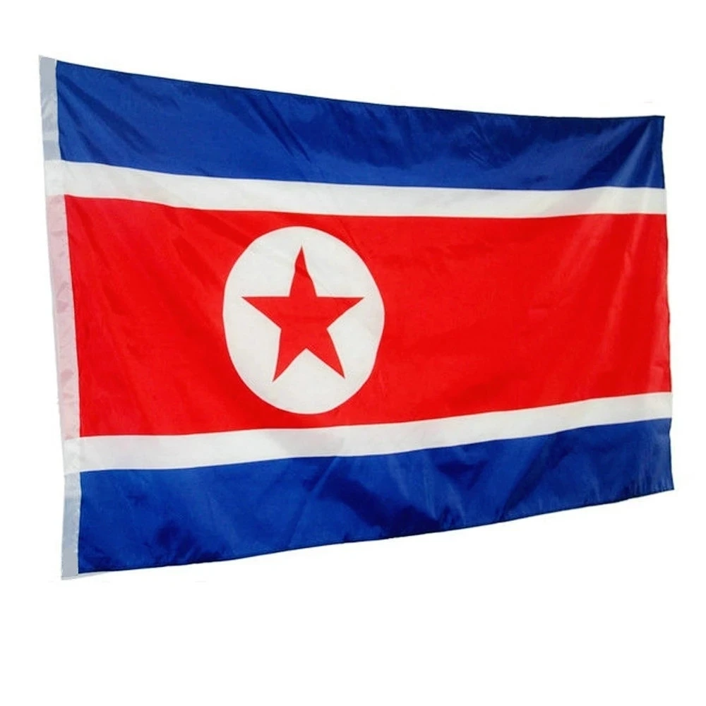 Factory Direct Sales Low price Fade Proof North Korea Flag Printing All Countries Banners North Korean Flag