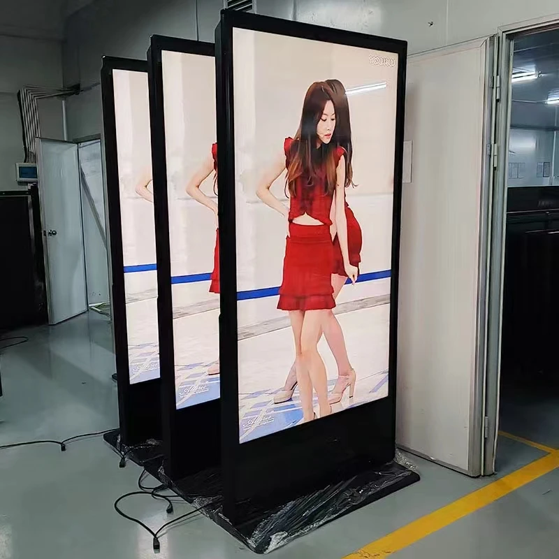 Popular Ultra Slim 55 inch Screen Full Sexy Video Cloud Media Player  Android Advertising Equipments LCD Digital Signage Display