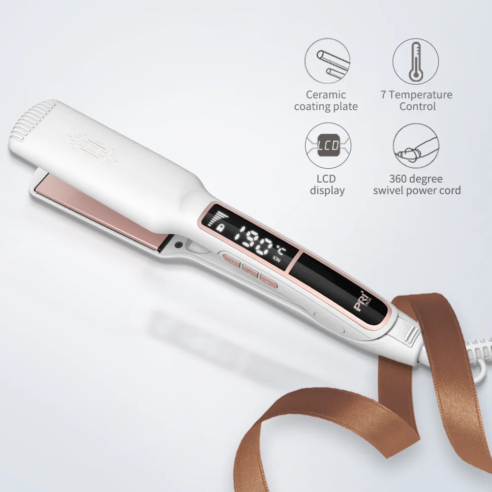 ЖК-дисплей Private Label ионный титановый утюжок для выпрямления волос