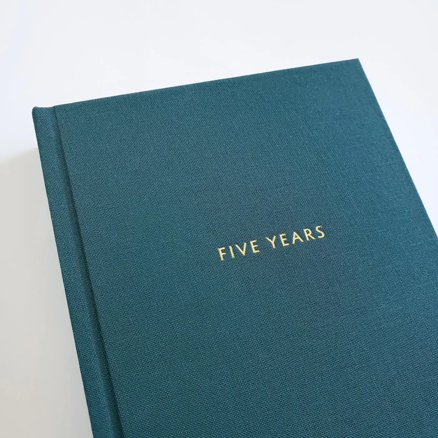 Custom Linen Journal Hardcover With Gold Foil Stamping Logo A5 Fabric Diary Notebooks