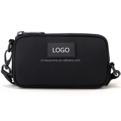 Neoprene wallet women credit card passport holder cellphone shoulder bags crossbody messenger cell phone sling bag