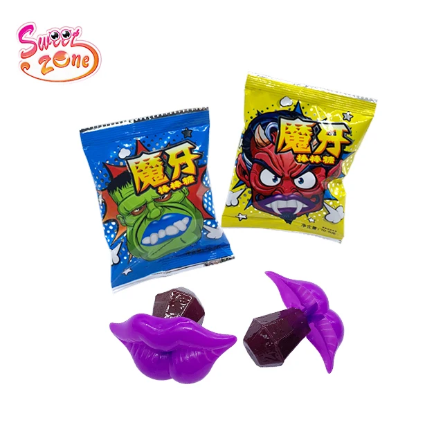 Halloween Devil Teeth Diamond Lollipop Hard Candy