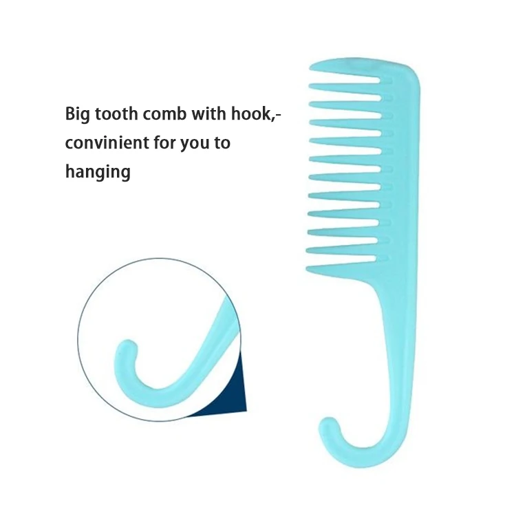 Manufacturer sells  big tooth massage comb, big wave, detangling scalp thicken rubber hair shampoo hair comb and brush set