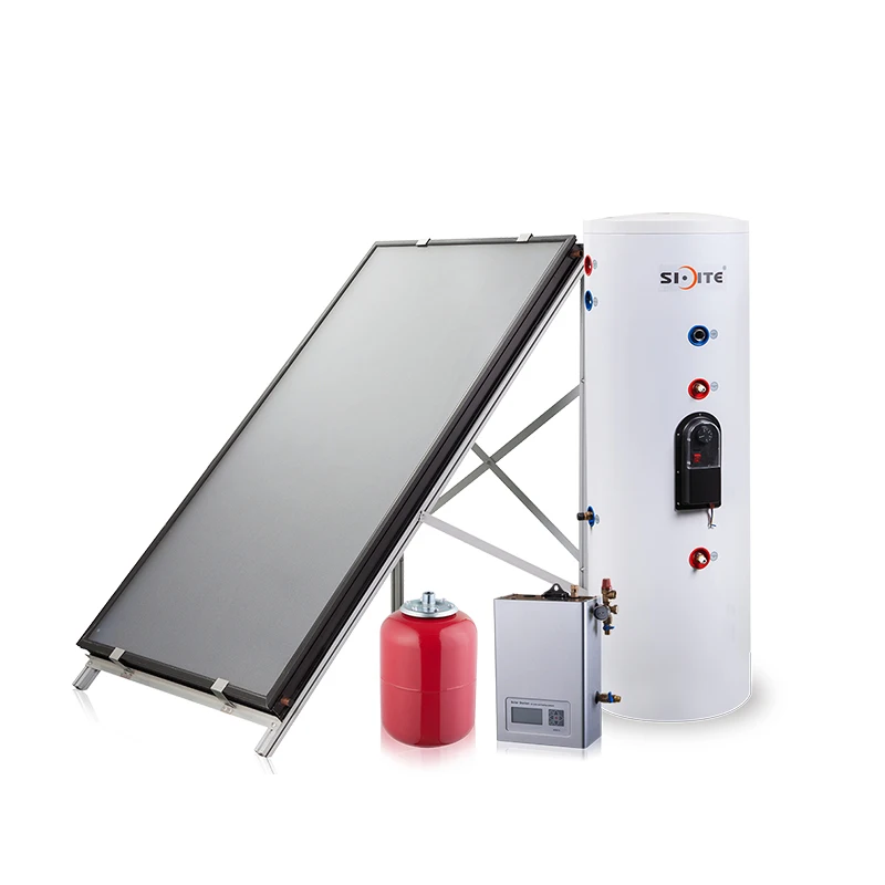 Europe market split flat plate solar water heater  split pressure solar water heater  in household flat panel