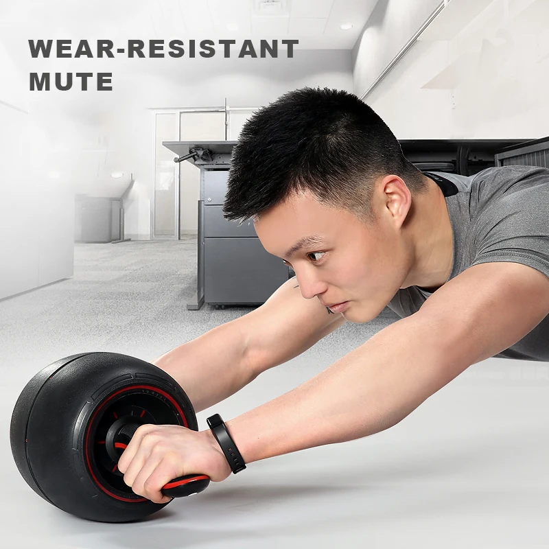 2024 Gym Abdominal Muscle Training Big Wheel Rebound Abdominal Roller with Kneeling Pad
