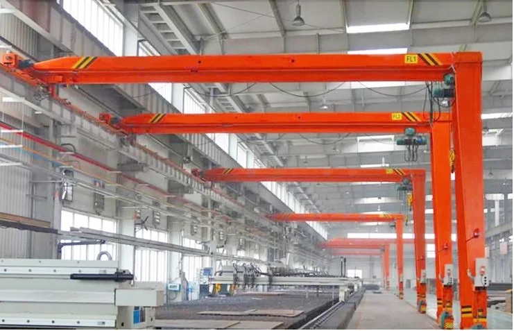 5t single girder mobile gantry portable crane 10 tonpower cable  outdoor