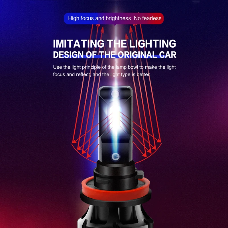 D9 H8 H9 H11 H16 LED Headlights Bulbs Combo High Beam Low Beam 6000K 6500K Xenon White Xtreme