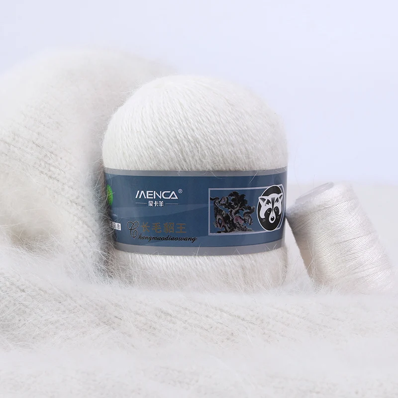 Бесплатная доставка Menca бренд длинные волосы норковая кашемировая пряжа для рук 14s/2 с нитью 66 цветов Заводская норковая пряжа