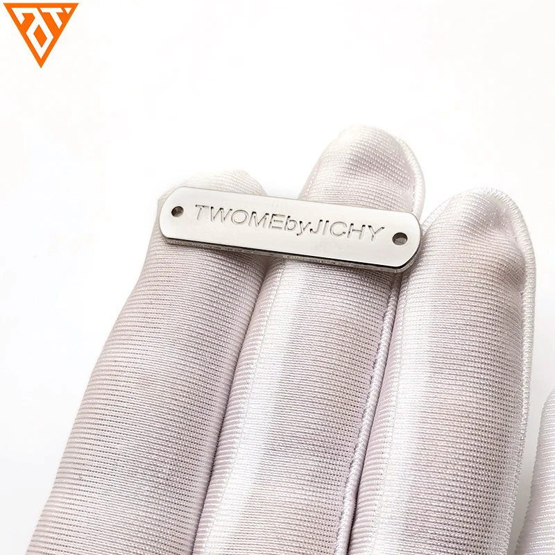 Metal Labels Tags High Quality Custom Stainless Steel Clothing Label Oem and Odm Custom Metal Bag Logos for Clothing Metal Label