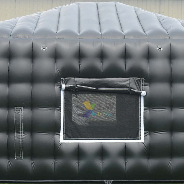 Commercial backyard inflatable nightclub tent inflatable disco light inflatable party supplies cube tent for night club