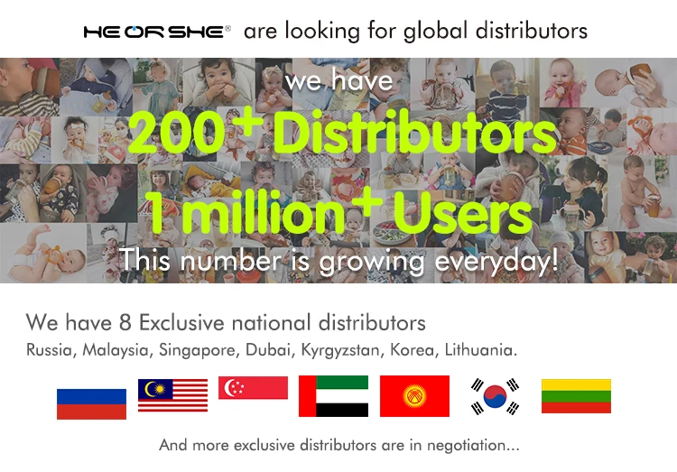 HEORSHE Amazon hot selling baby bottles feeding sets feeding bottle set baby bottles in bulk manufacturers