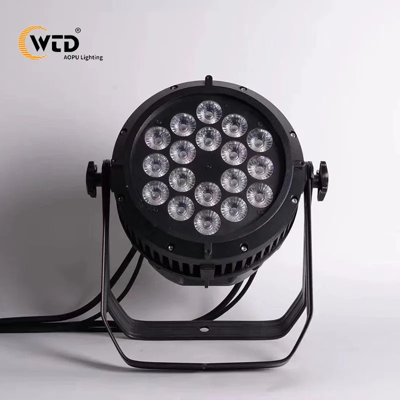 18x18 RGBWA UV 6In1 Dmx Outdoor Stage Lights Sound Activated DJ Par light For Concert