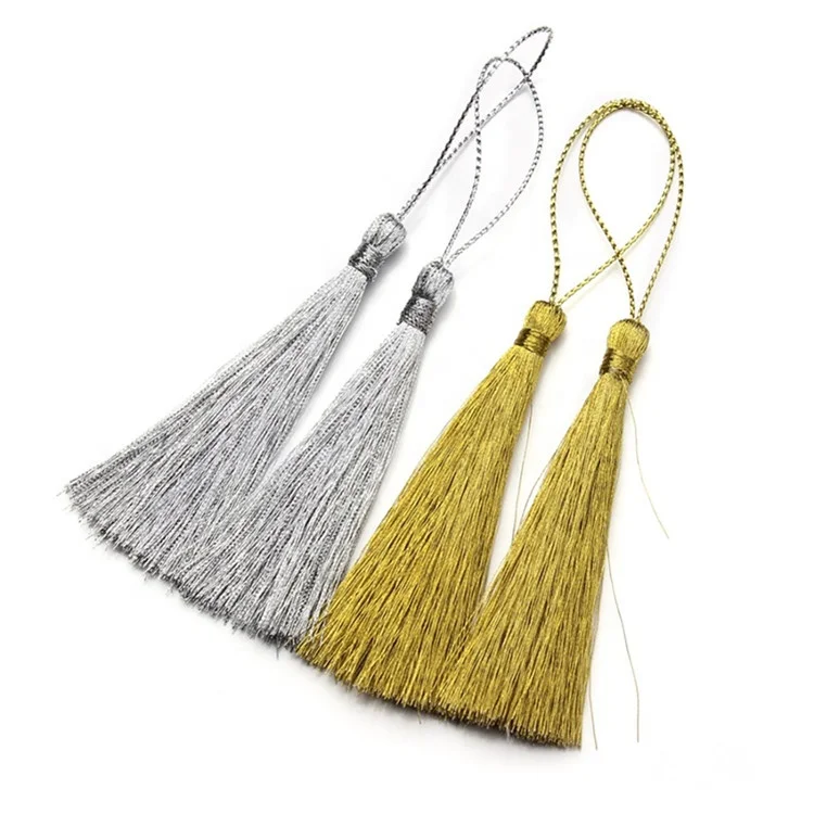 
Factory Handmade Good Quality Metallic Tassel for Paper Card China Home Textile Curtain Decorative Cellphone Garment 