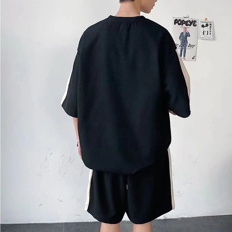 100% polyester custom street wear sublimation casual blank plain pullover oversize manufacture plus size 2 pieces summer set