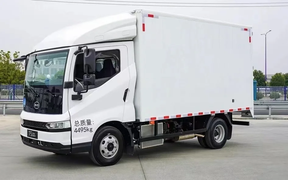 2024 byd t5 4.5t 4m single row truck new energy hybrid vehicles 1000km long range new cargo truck byd t5dm automatic
