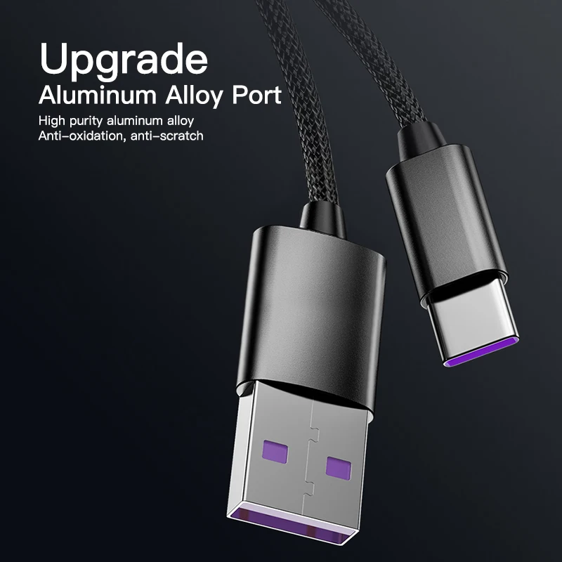 Зарядный кабель USB Type-C 5 А для Samsung Galaxy LG Pixel Huawei