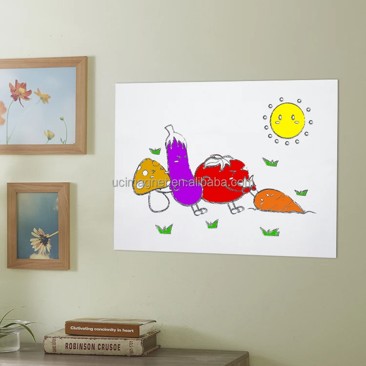 UCI High Quality Educational Product Removable Children Drawing Wall Paper With pens