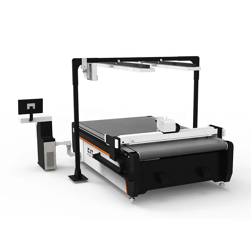 Jinan Zhuoxing leather shoe making equipment and tools cutting machine knives with contour capture camera for automatic nesting