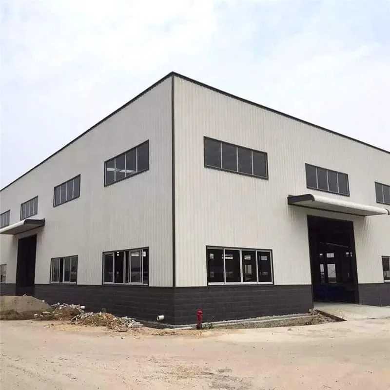 Modern light prefab metal steel warehouse structure prefabricated warehouse building