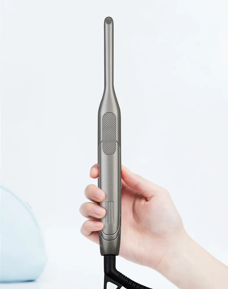 Professional Custom 450F LCD Display Salon Rotating Hair Curling Iron Titanium Barrel Automatic Hair Curler