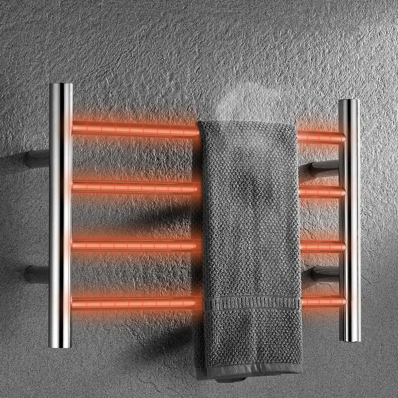 High Quality Stainless Steel Bathroom Adjustable Temperature Electric Heating Towel Rack Heated Rail Towel Warmer