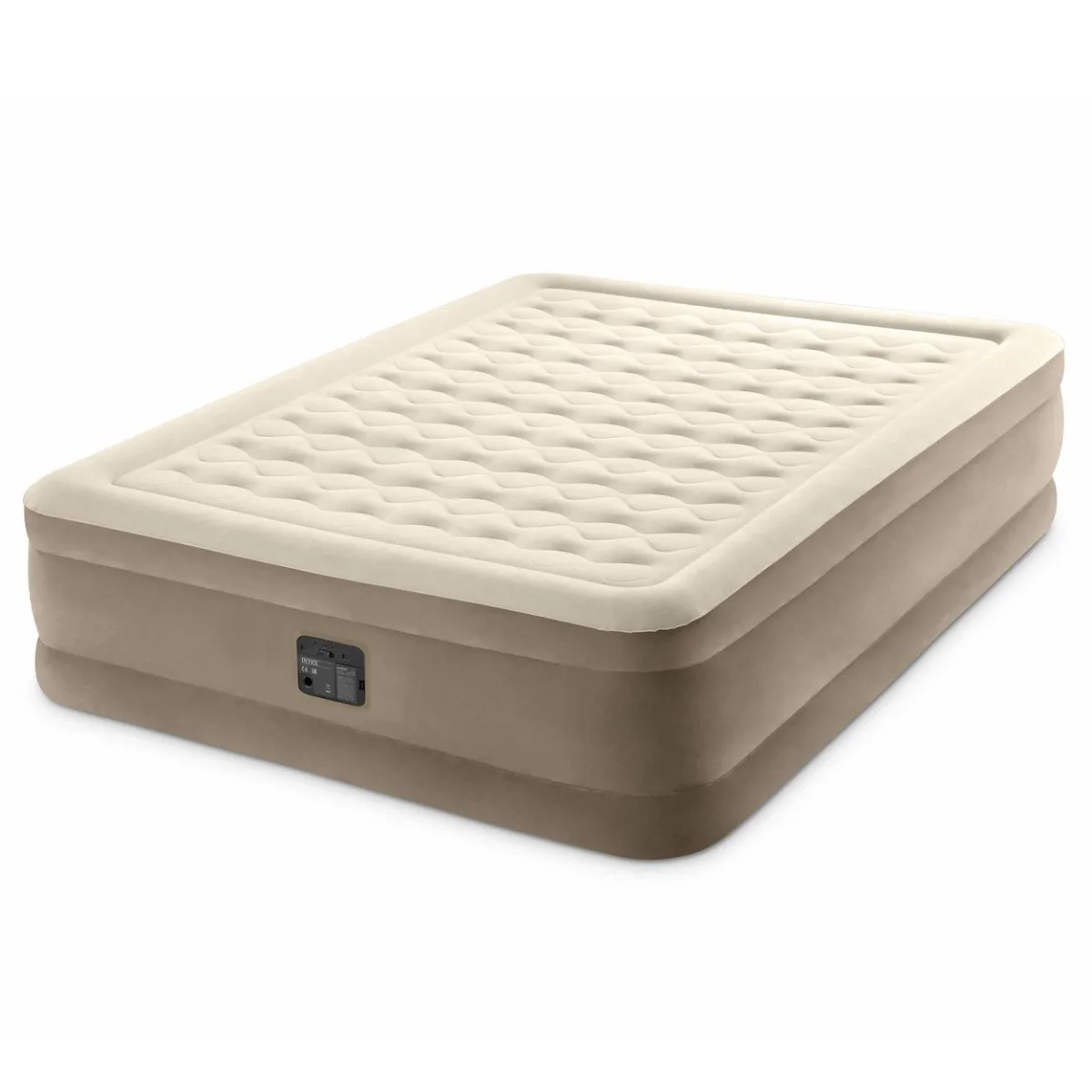 INTEX 64428 Queen size Dura-Beam Ultra Plush Airbed Inflatable Mattress With Built-in Pump