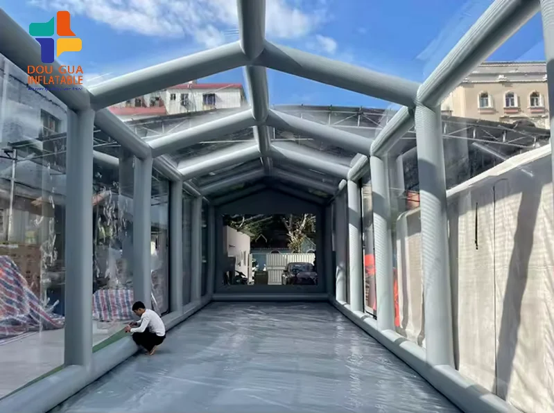 Clear PVC Inflatable Car Storage Bubble Cheap Rental Vehicle Capsule Cover Air Blower Outdoor Tent Model Accessory Sea Shipping