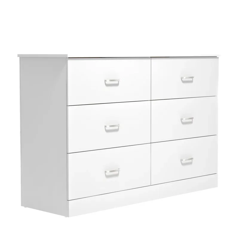 Wholesale Supply MDF Board Living Room Furniture 6 Drawer 47.2' W Womens Dresser for Bedroom