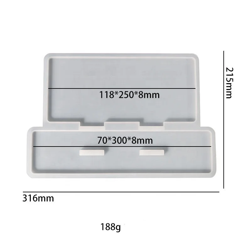 14248 DIY Sign Holder Resin Molds Silicone Epoxy Resin Casting Molds Work Sign Stand molds