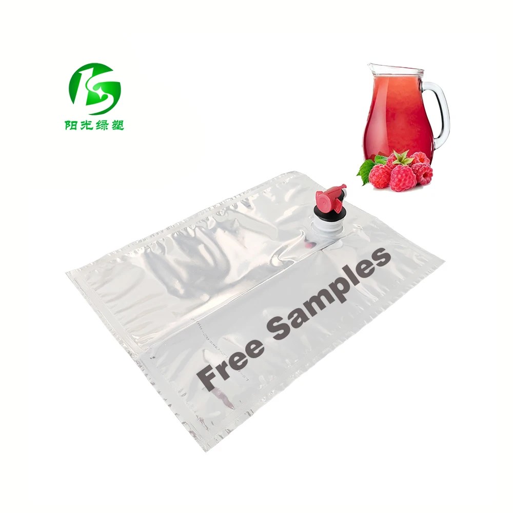 Plastic Bag in Box for Milk Apple Juice Bag Packaging