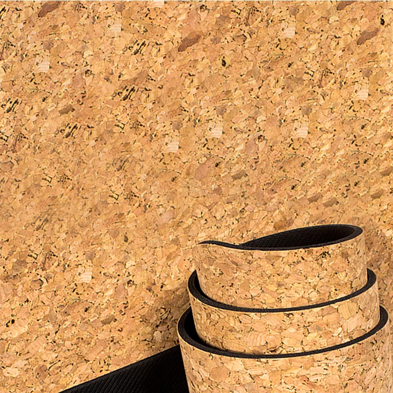 
Wholesale Eco Friendly Print Biodegradable Natural Fabric Fitness Tpe Cork Yoga Mat 6 mm 